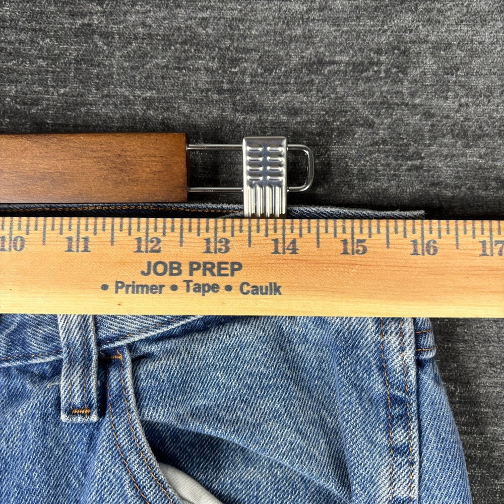 Rustler Straight Leg Denim Jeans Mens 32x30 Light Wash Cowboy Rodeo Western Y2K - Picture 9 of 12